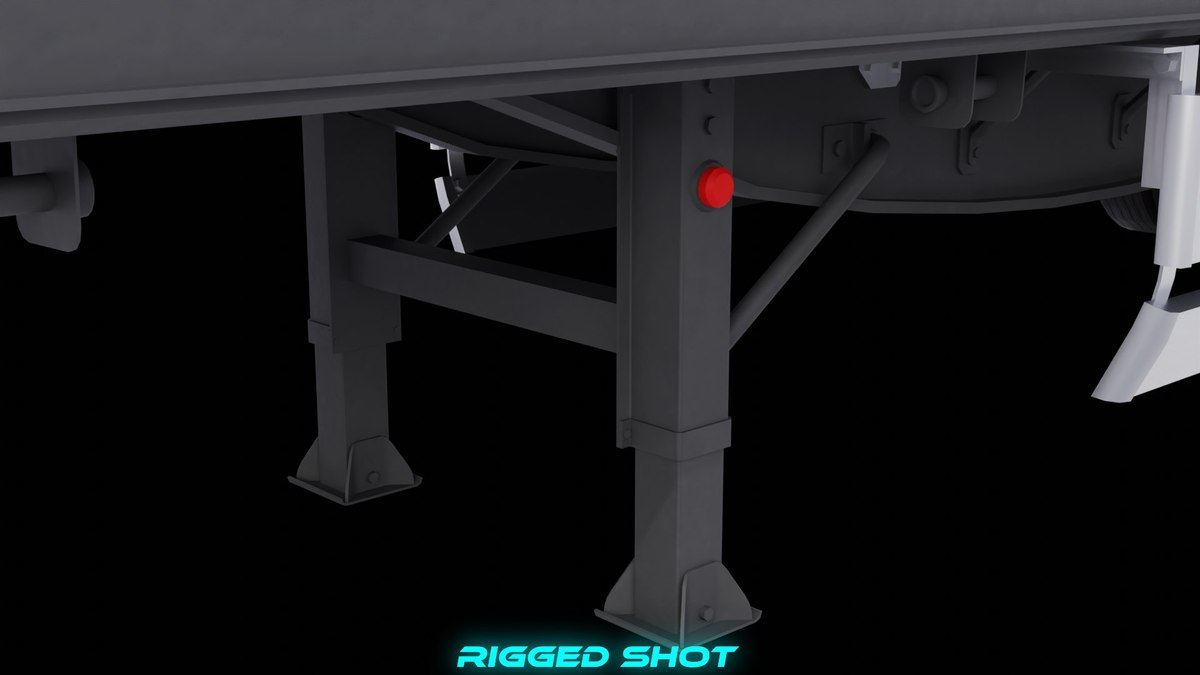 Curtainsider Semi Trailer URP HDRP Textures