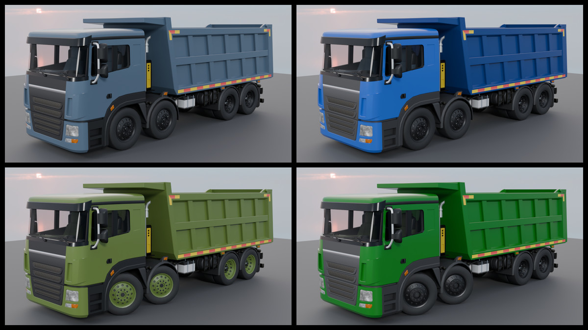 Animated Tipper Dump Truck – Game Ready Construction Vehicle with Interior | PBR