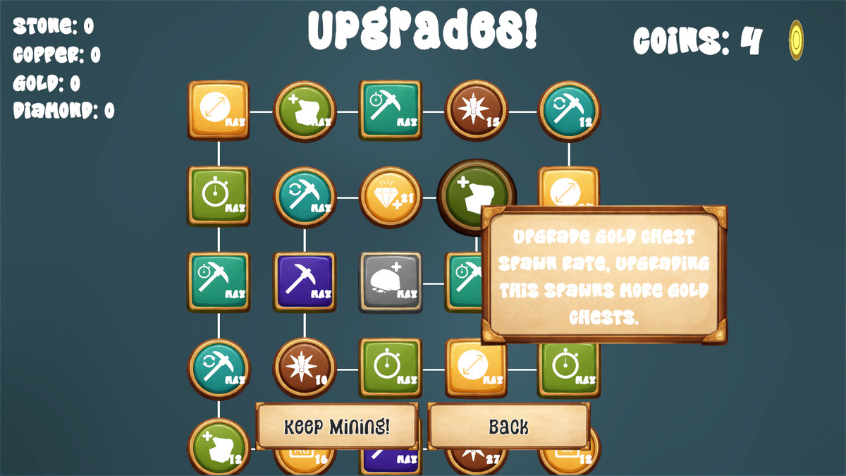 Incremental Node Mining 2D Template Full Game Example