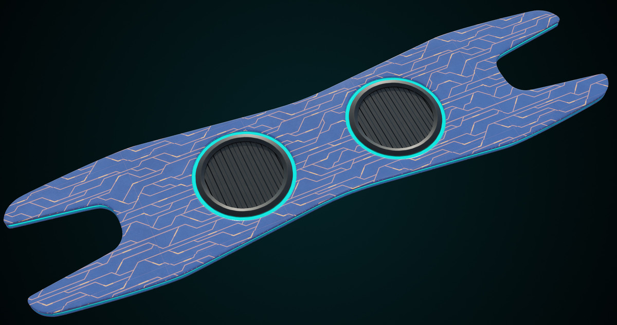 Sci-Fi Hoverboard 1 URP HDRP Textures