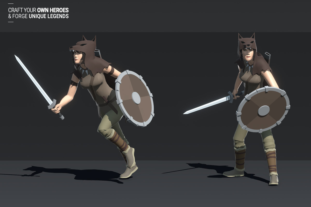 Polyquest Heroes: Warrior I Huntress