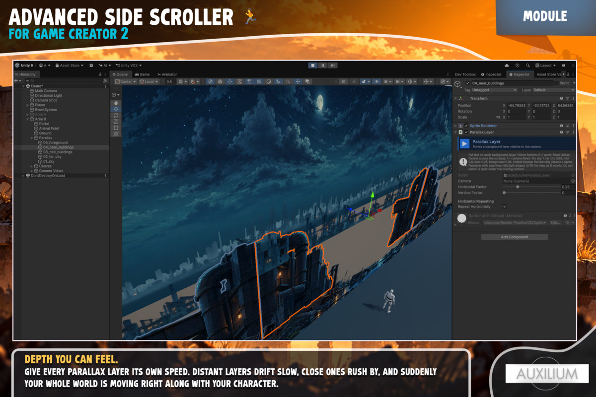 Advanced Side Scroller for Game Creator 2