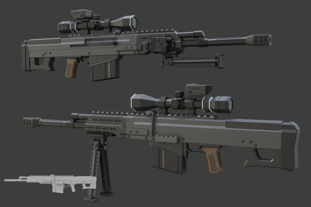 Low Poly Weapon Bundle Pack 3