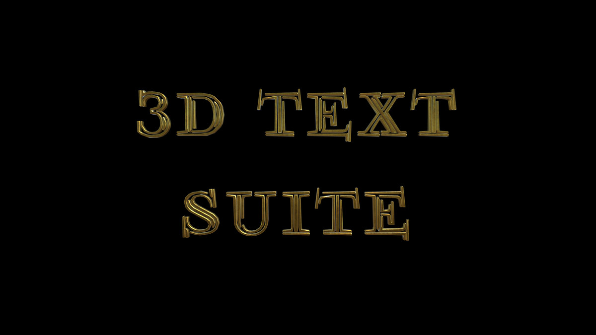 3D Text Suite - 3D Text Animator & Font Creator