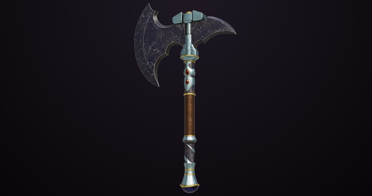 Battle Axe 08 URP HDRP Textures