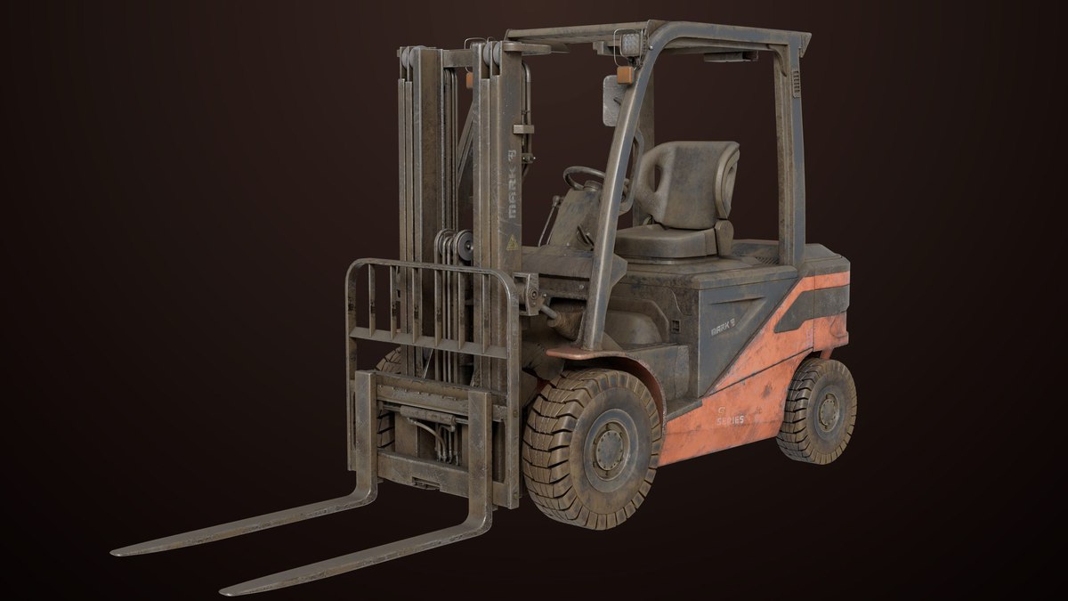 Dusty Forklift Trucks URP HDRP Textures