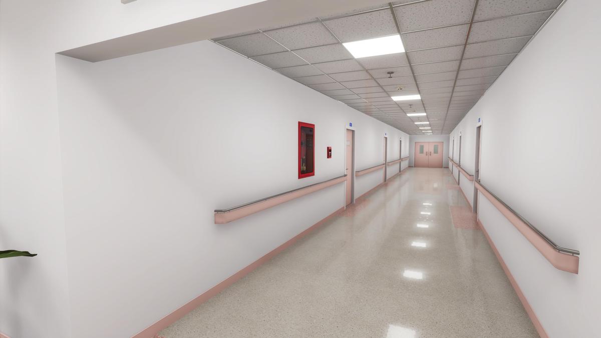 Hospital Reception & Corridor