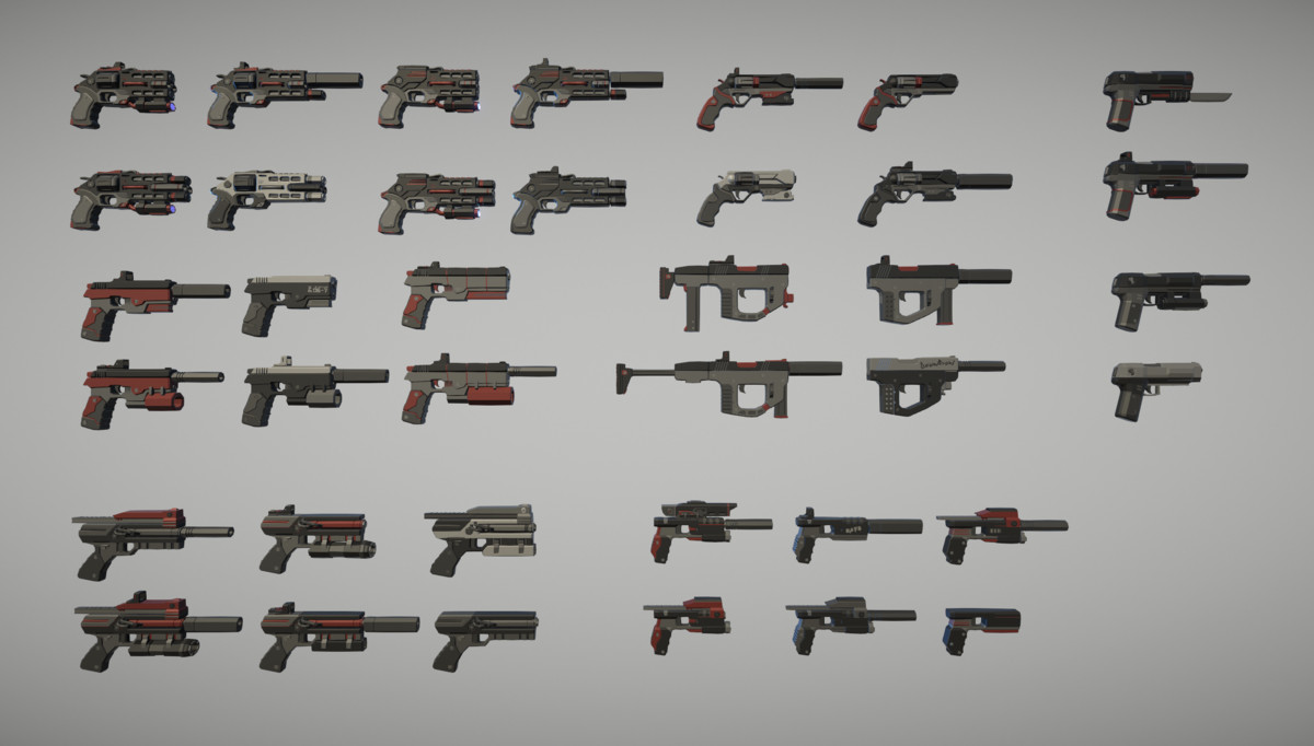 Cyberpunk Armory - Low Poly