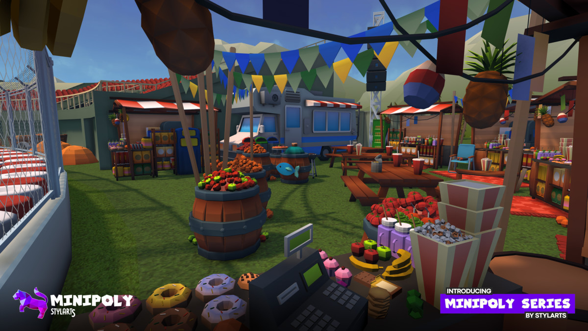 Minipoly Series - Race Track ( Stylized Lowpoly Environment ), image 25