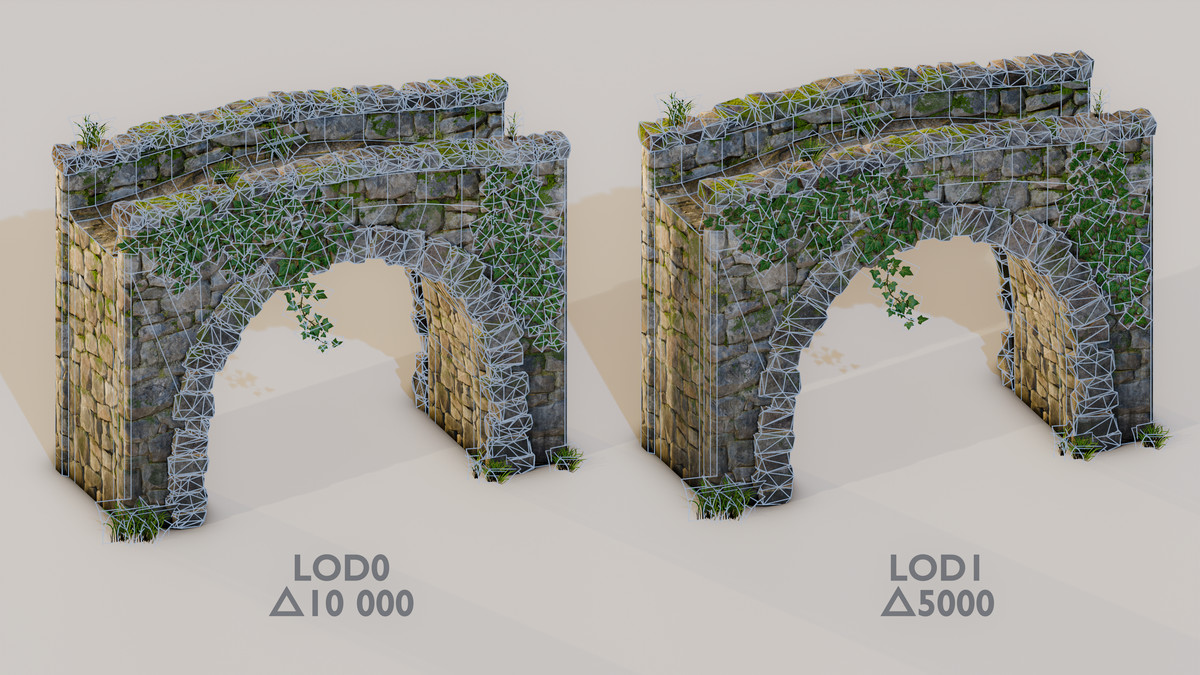 Realistic Mossy Stone Bridge Pack – Procedural Material