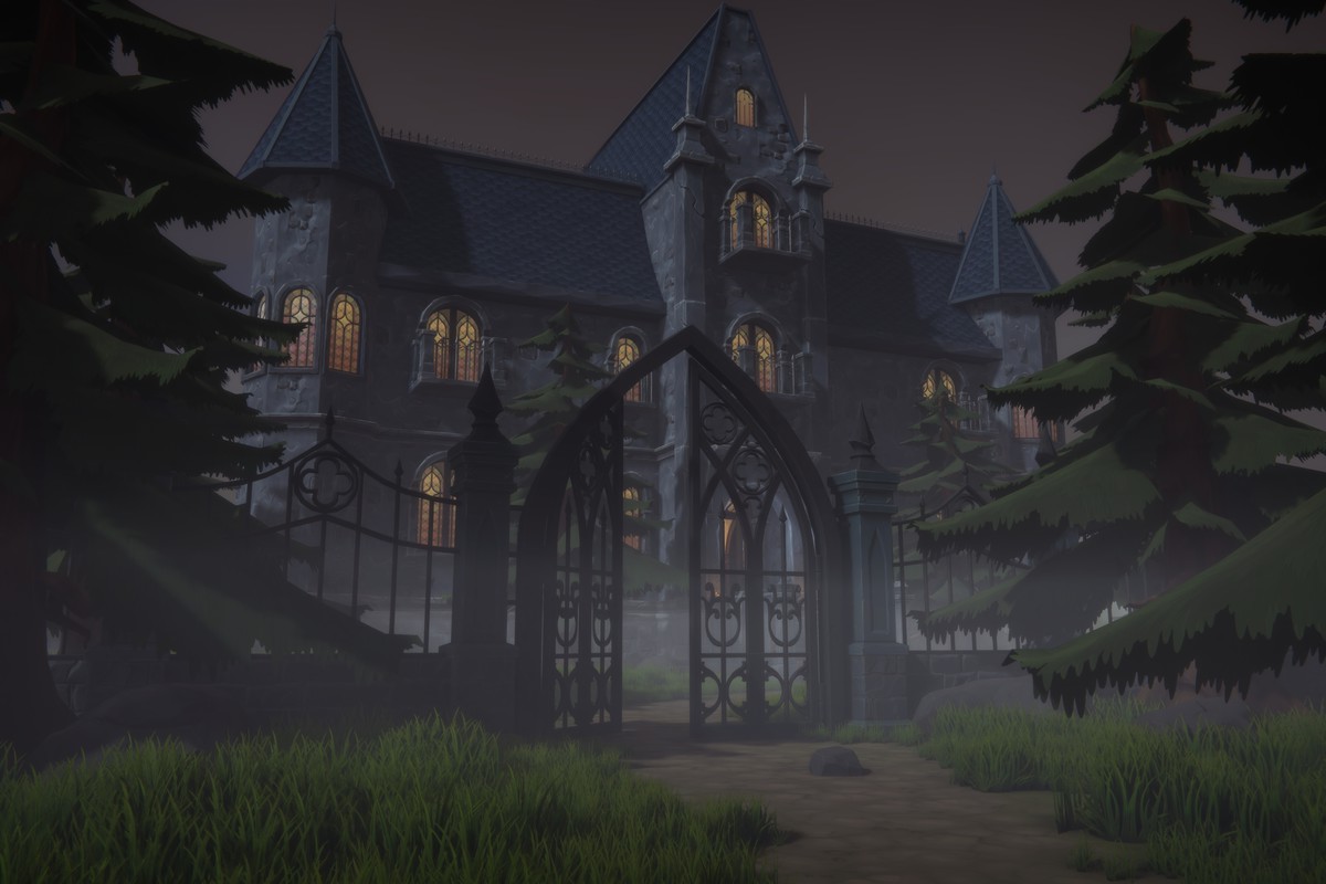 Stylized Victorian Mansion