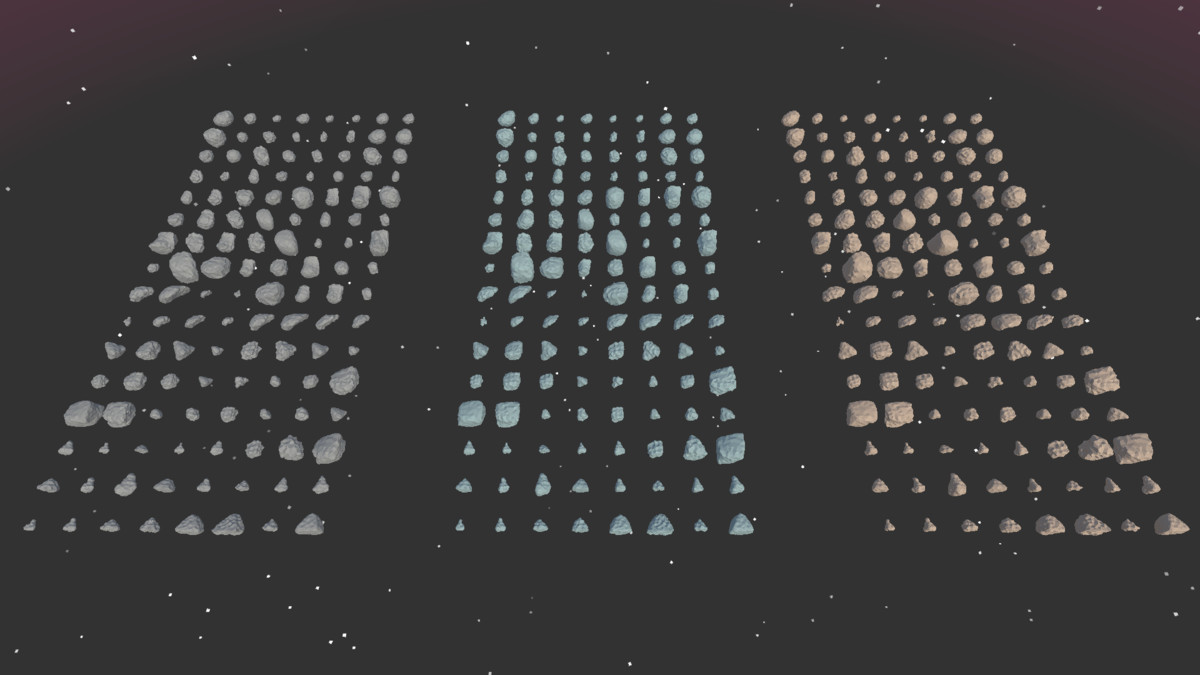 Ultimate Low Poly Asteroid and Ore Pack