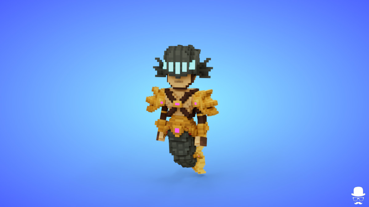 Voxel Mermaid Characters Pack