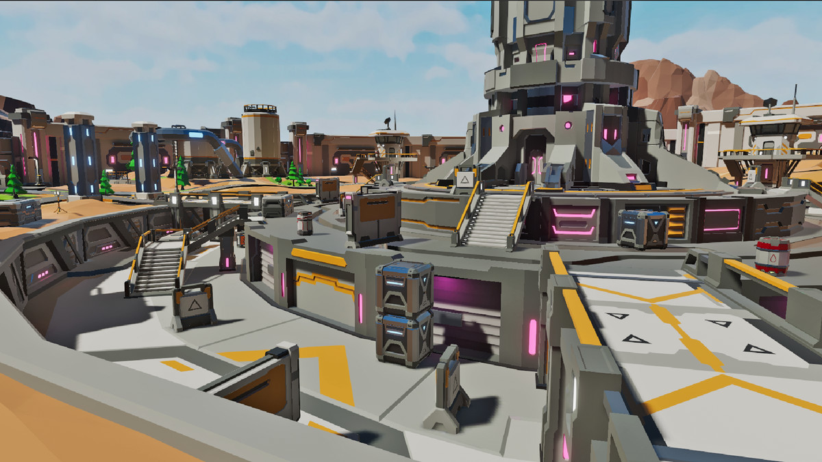 LowPoly Sci-Fi Battle Arena