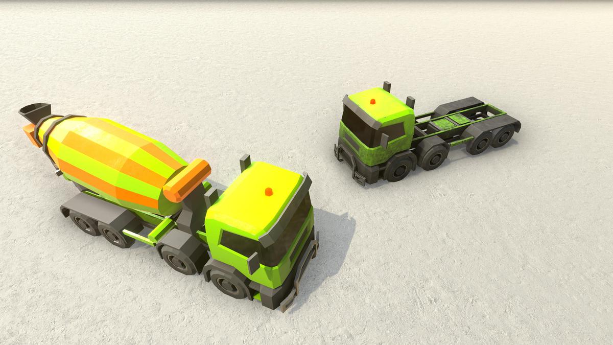 Low Poly Construction Vehicles
