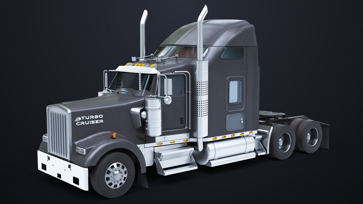 Truck Chassis 02 Generic Black URP HDRP Textures