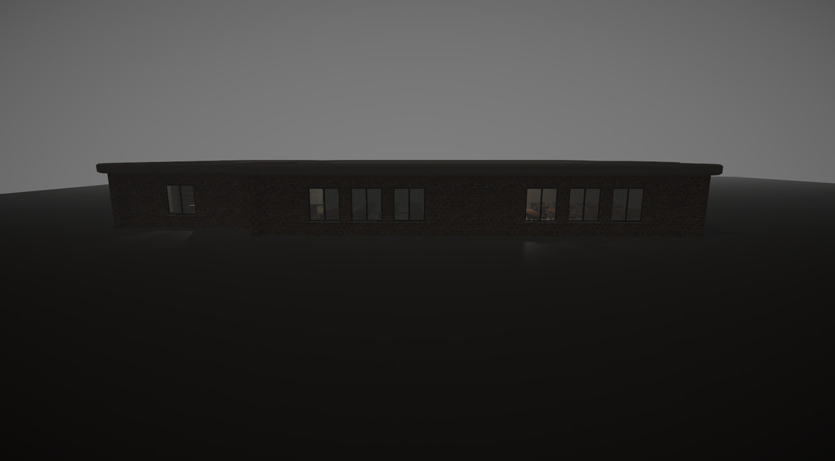 Modular Abandoned School Pack + Animated Monster Character