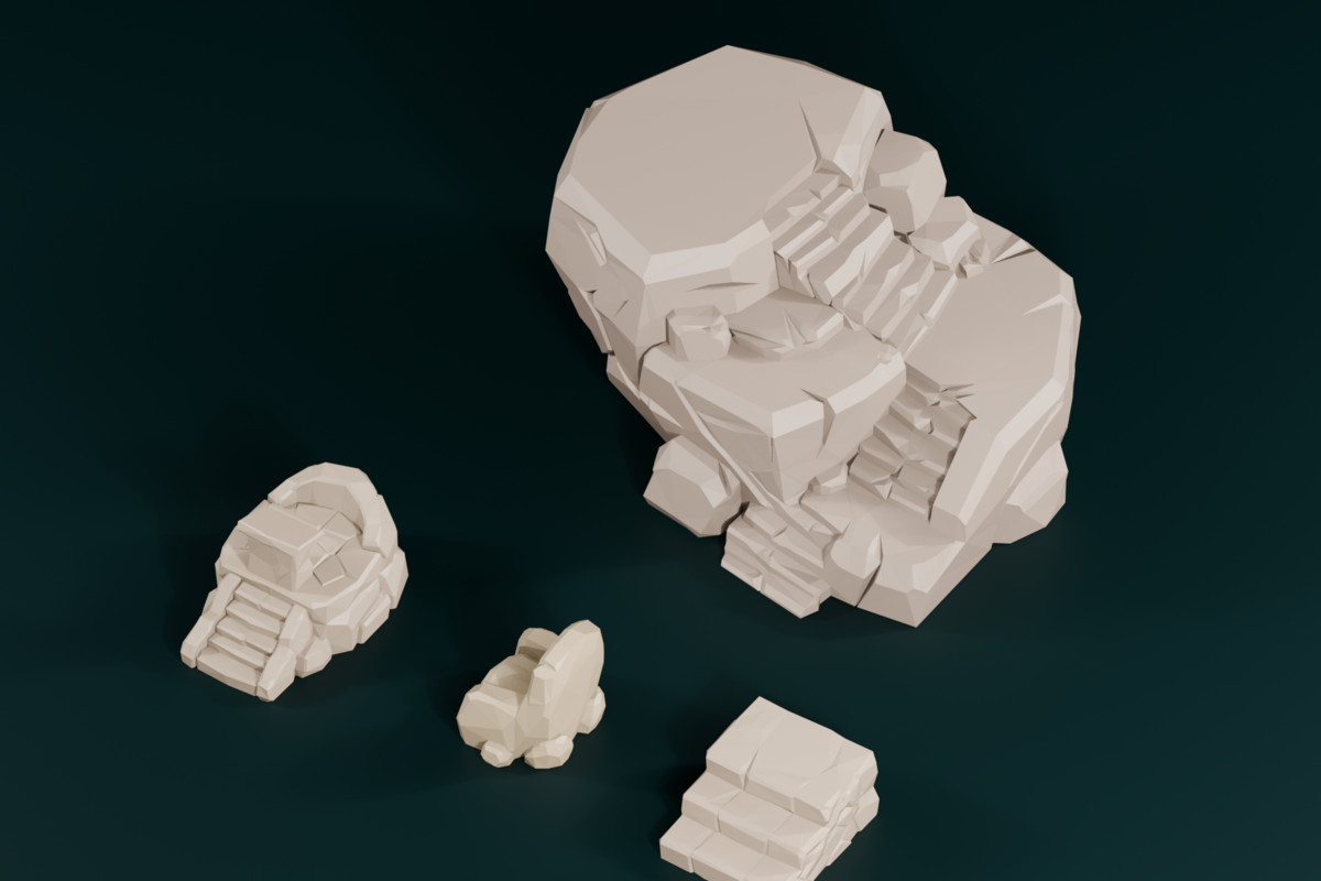 Low Poly Ruins Pack