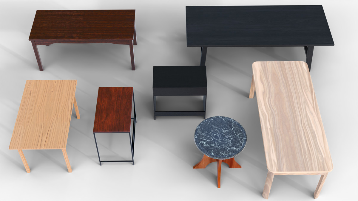 7 Wooden & Modern Table Mega Pack 2