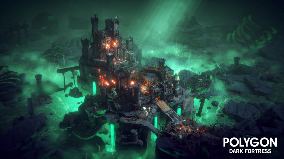 POLYGON - Dark Fortress - Low Poly 3D Art by Synty