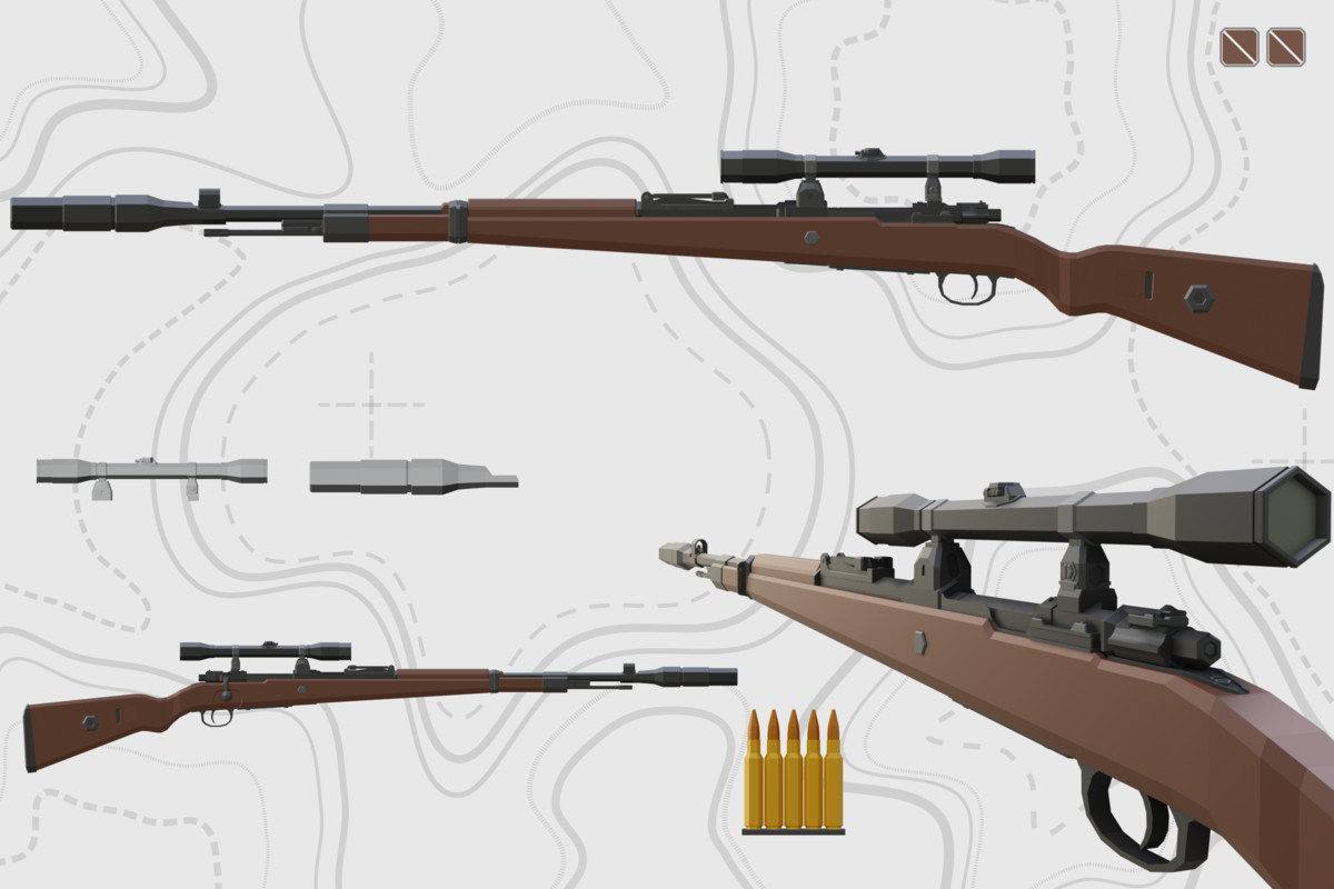 Low Poly Weapon Bundle Pack Fin