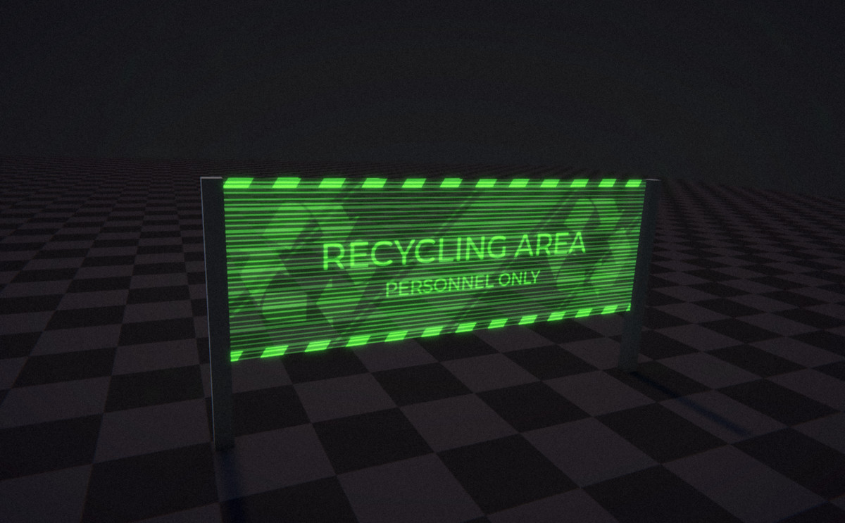 Sci-Fi Holographic Signs Shader for URP