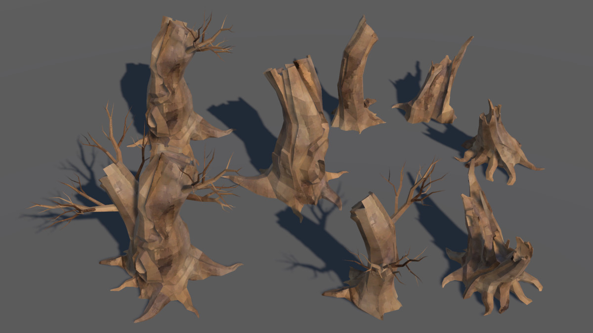 LowPoly Nature DeadTree
