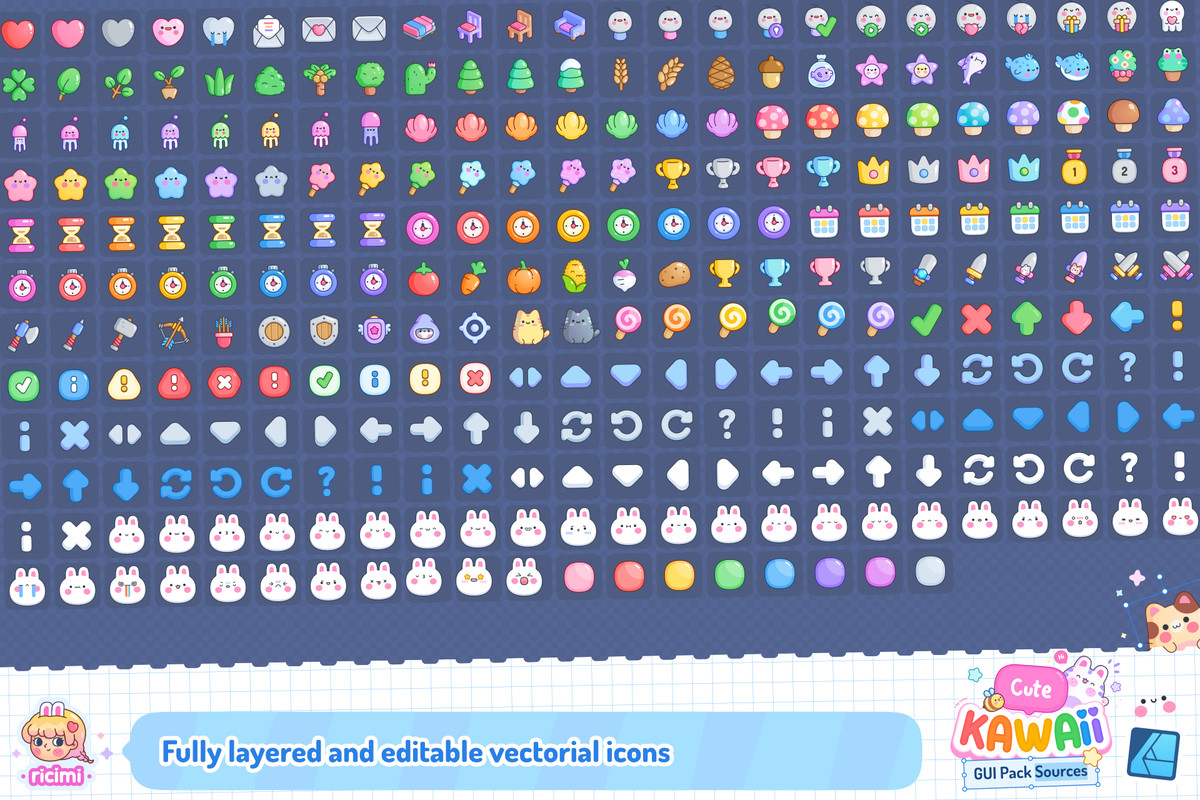 Cute Kawaii GUI Pack Sources