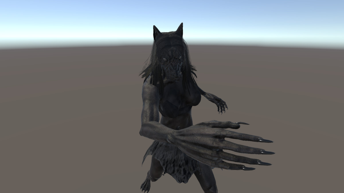 Female Werewolf - Realistic Horror Creature
