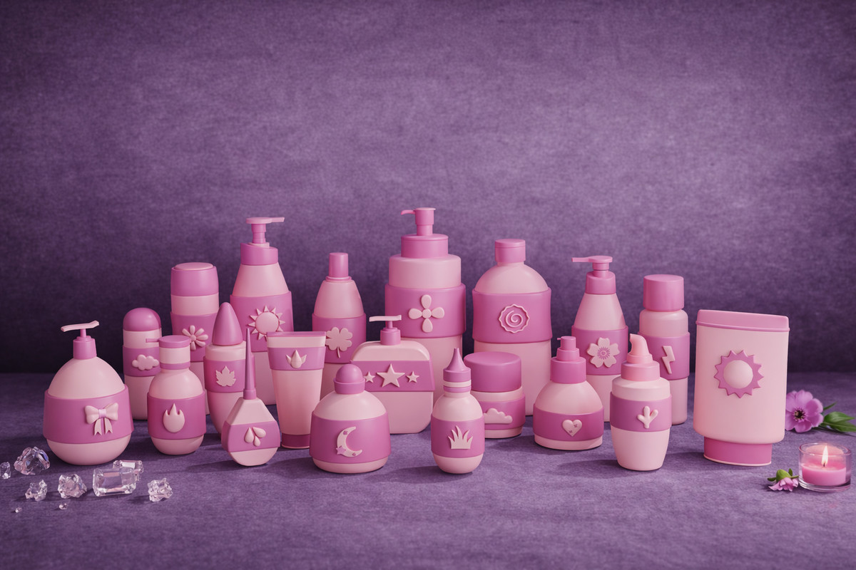 Low Poly Cosmetic Products