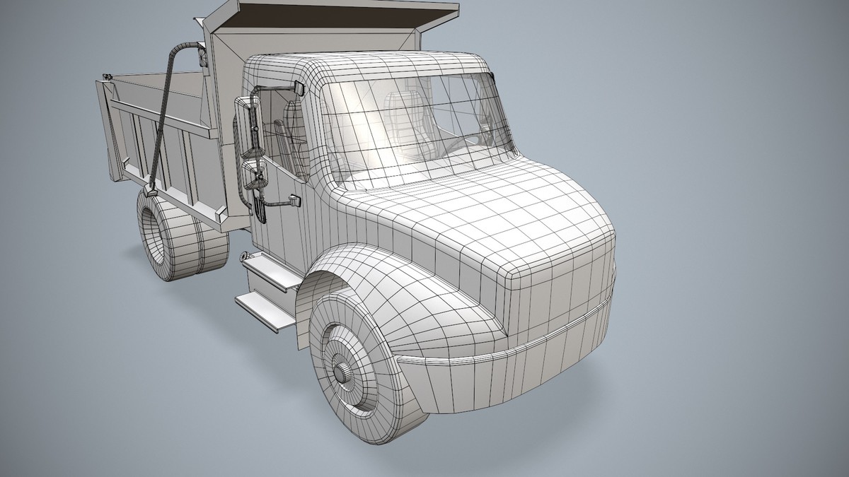 White Dump Truck (330)