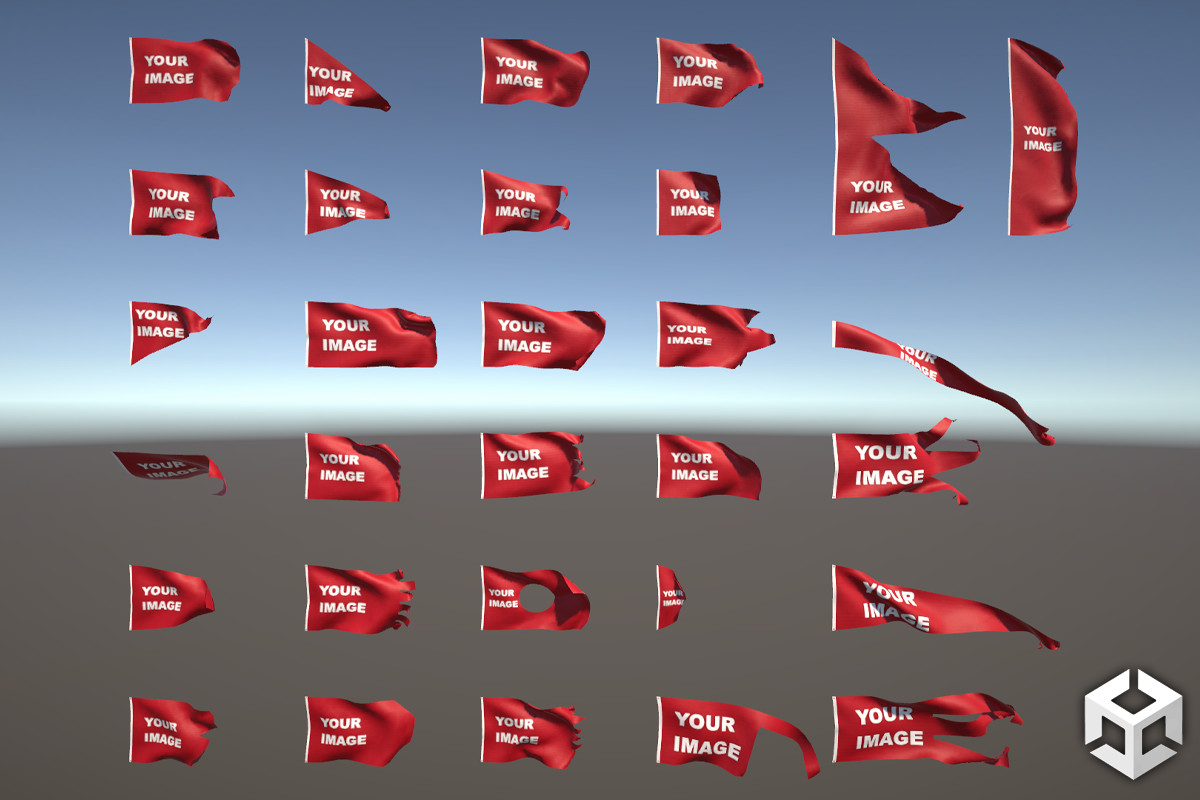 Animated Customizable Flags