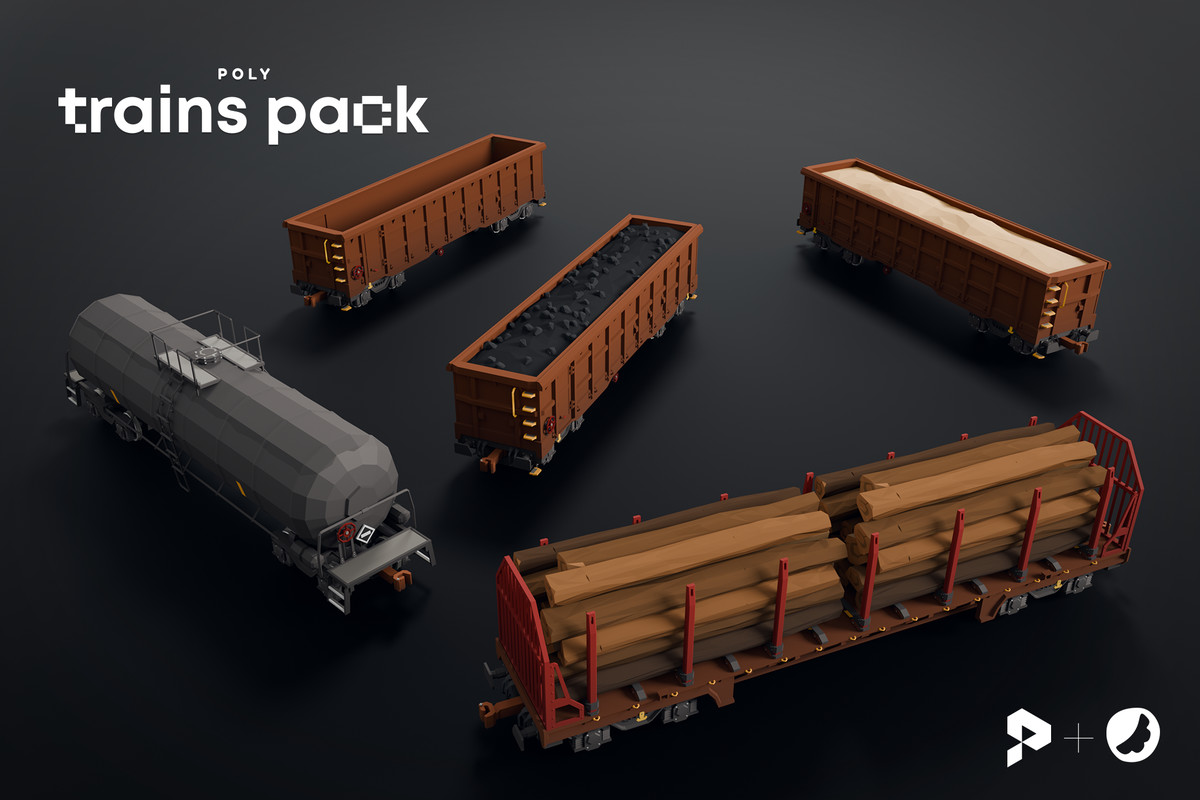 Poly Trains Pack