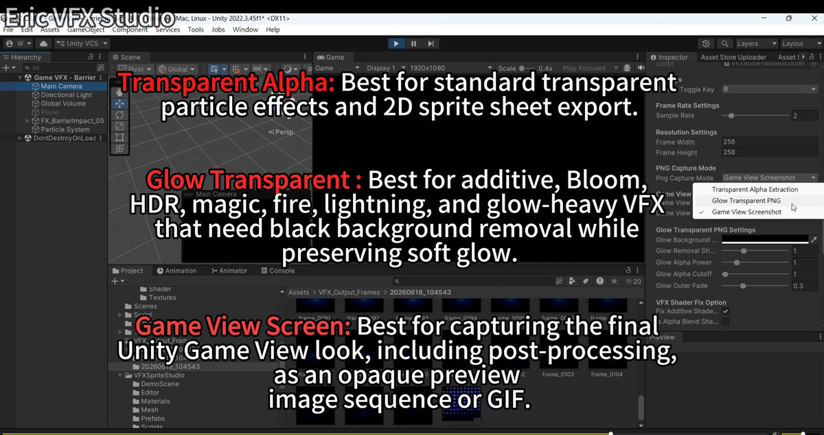 VFX Sprite Studio - Record, Remove BG, Generate Sprite Sheets & GIF