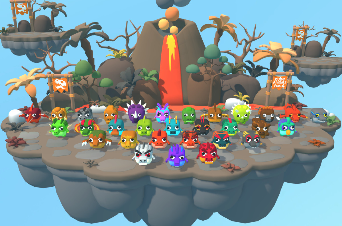 Cute Magic – Cube Dinosaurs Pack 4
