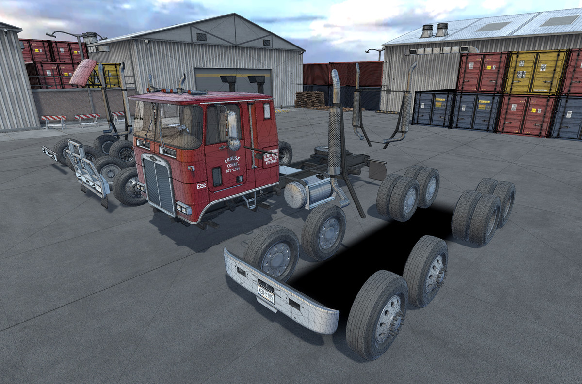 TwinSteer cabover truck