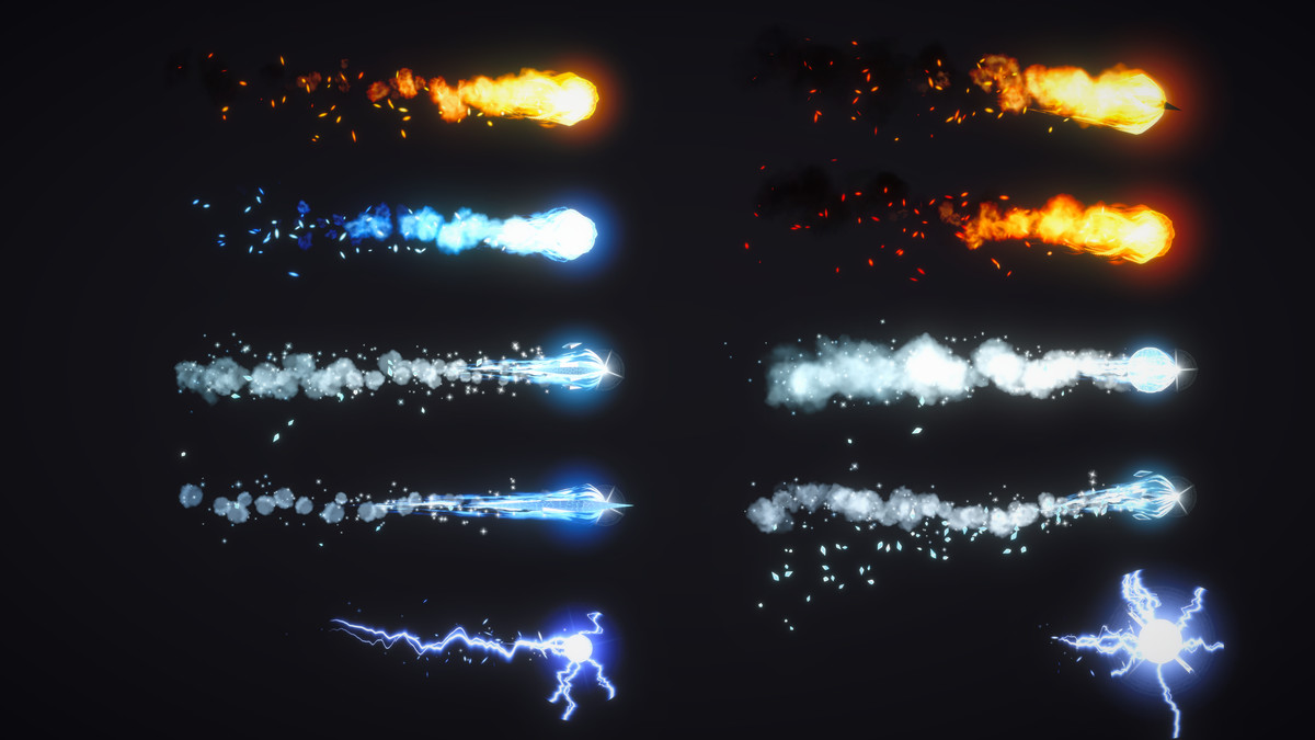 ProjectileFX – 60 Stylized Spell