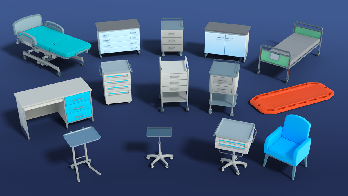 Medical Pack Mini - Low Poly 3D Models Pack