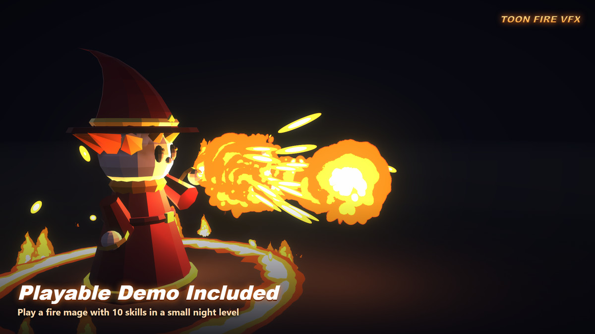 Toon Fire VFX Pack — 100 Stylized Fire Effects