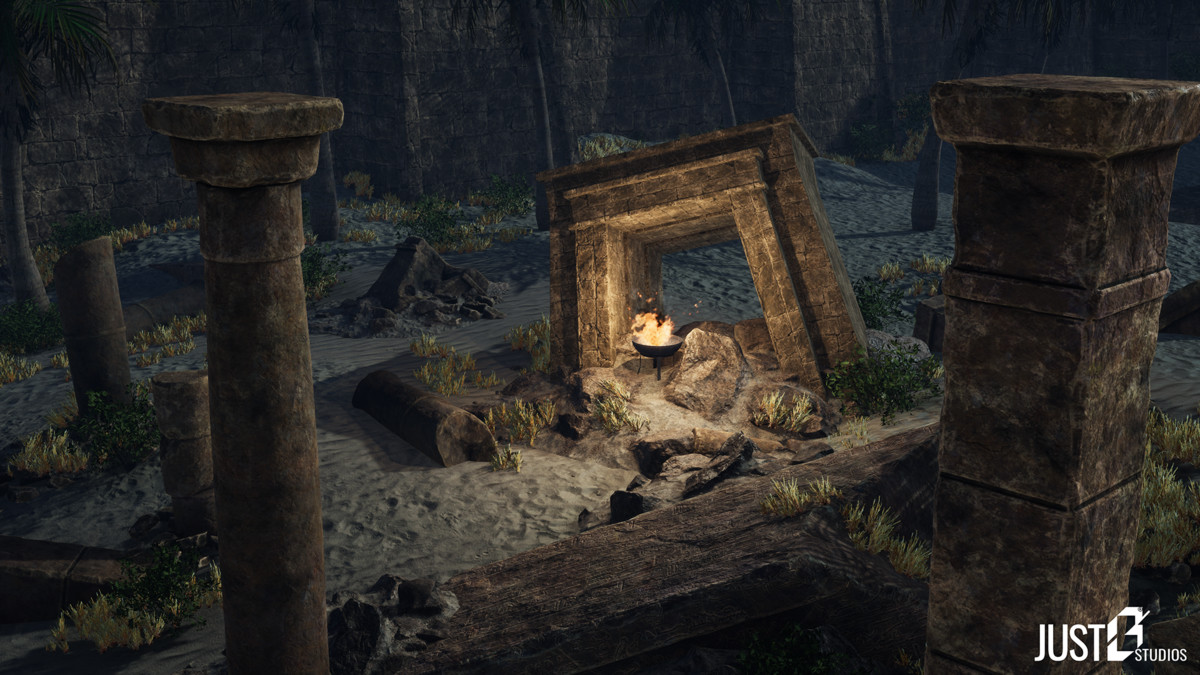 Modular Babylon Temple Environment (Temple,Desert,Ruins)