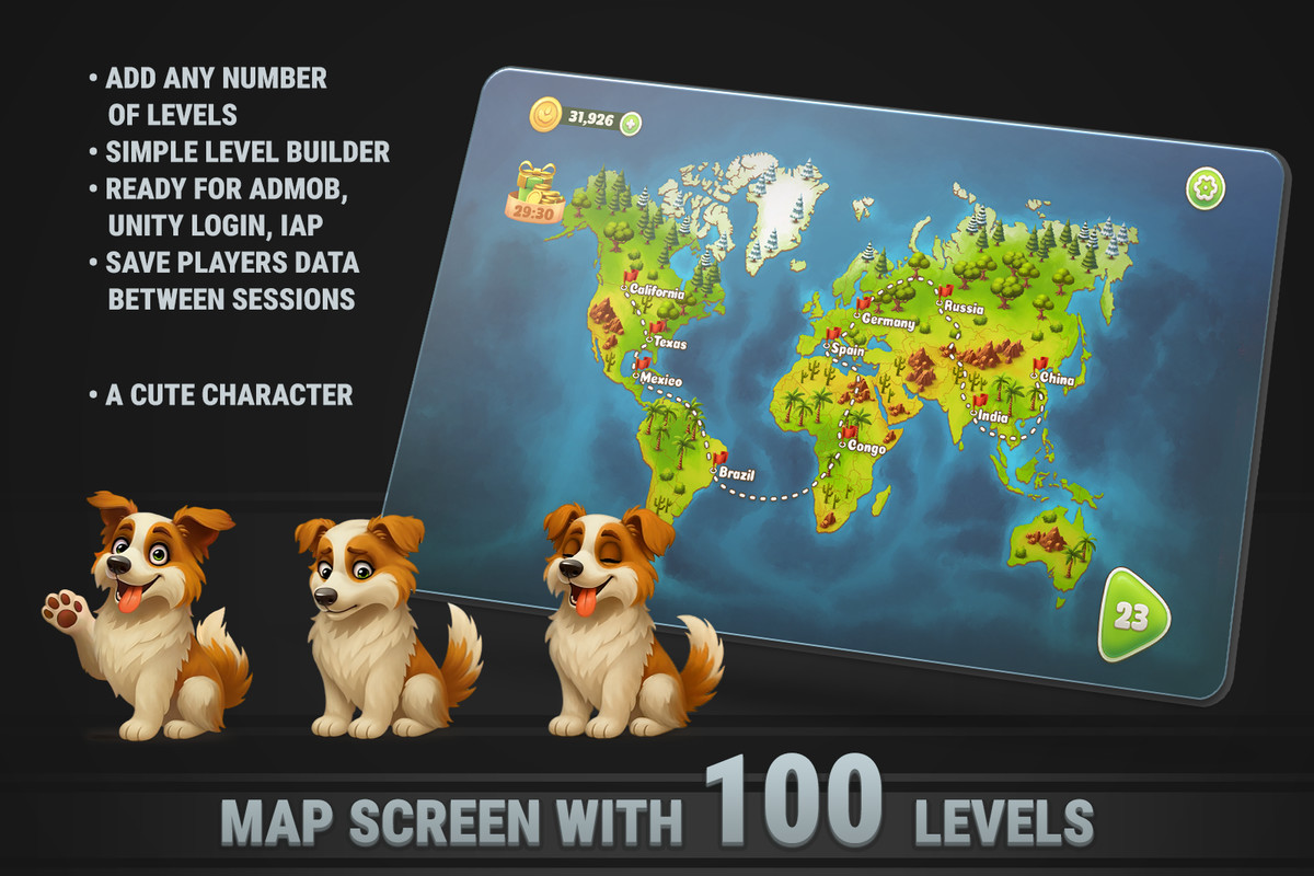 MK Solitaire Kit • Farm TriPeaks Game Template