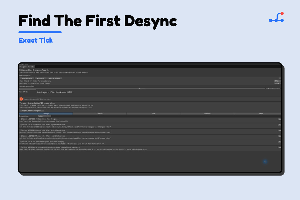 Multiplayer State Divergence Recorder