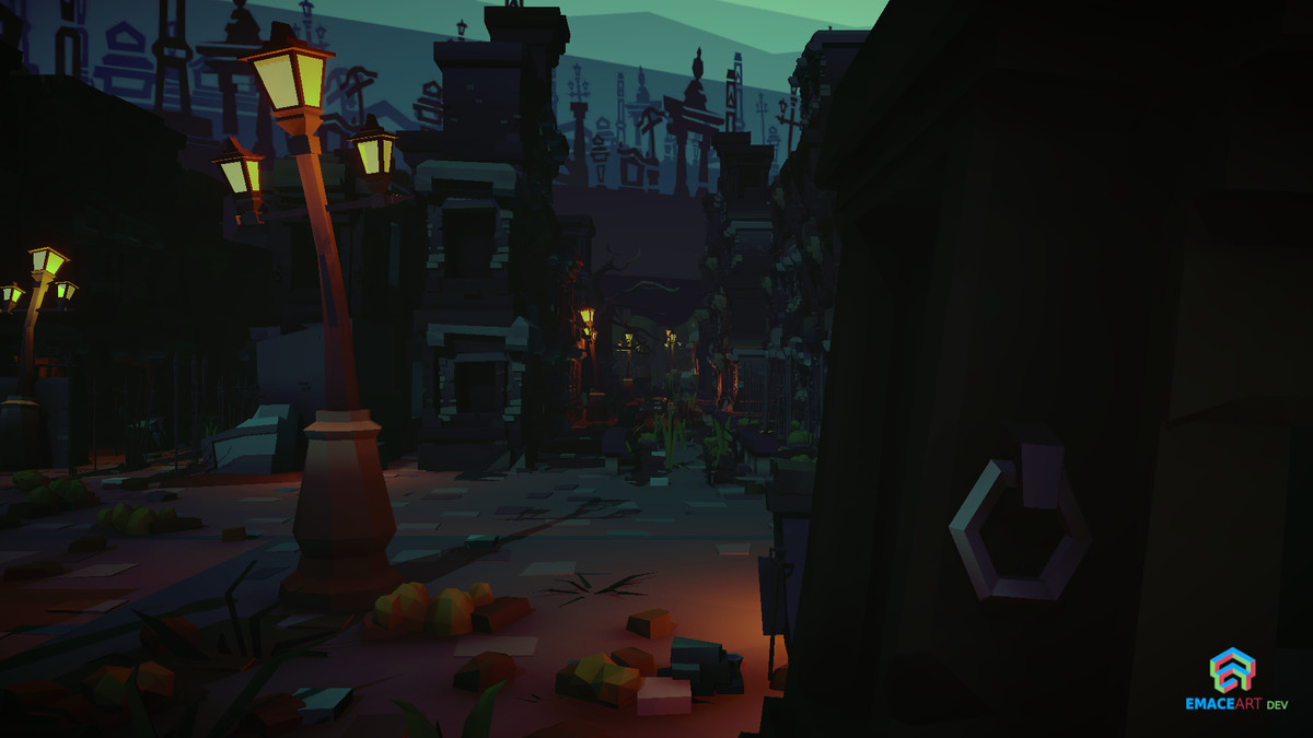 NecroPOLY - Low Poly Cemetery Kit — FREE - Dark Corners