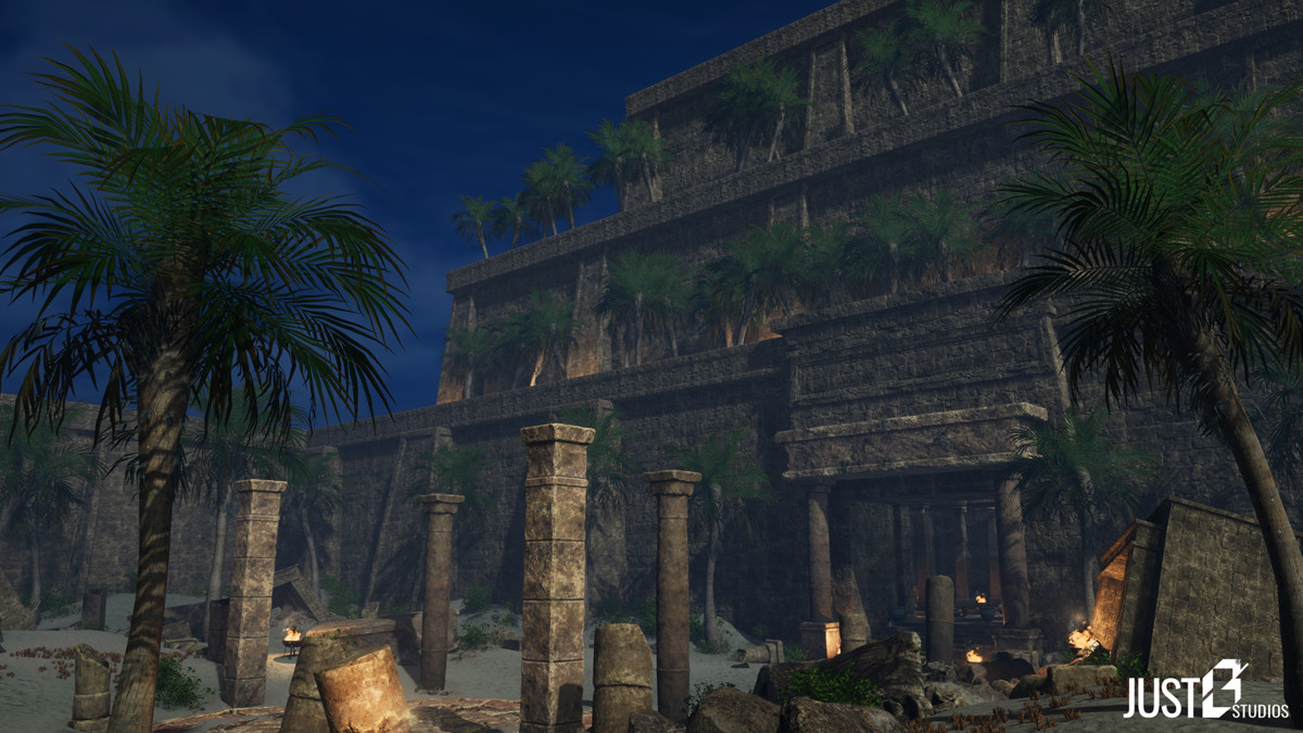 Modular Babylon Temple Environment (Temple,Desert,Ruins)