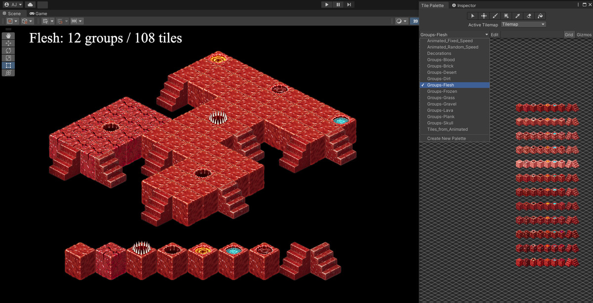 1000+ 2D Isometric Tiles, Decorations & Animated Terrains