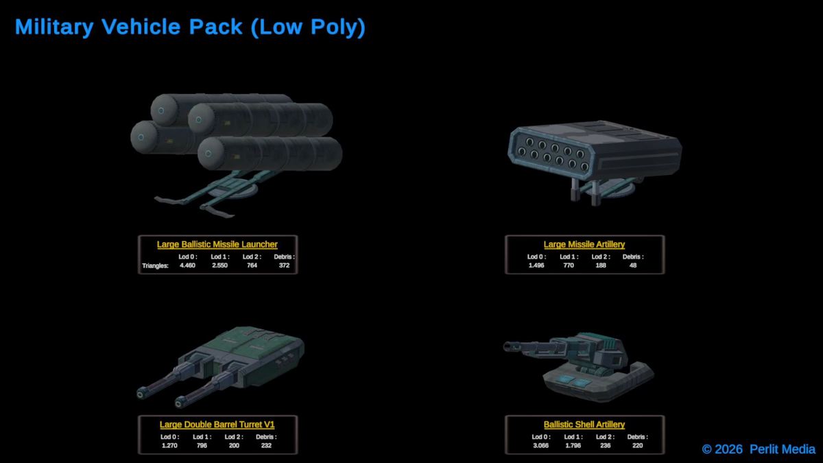3D Military Vehicle Pack (LowPoly)