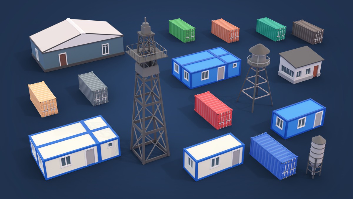 Mining Industry - Low Poly 3D Models Pack