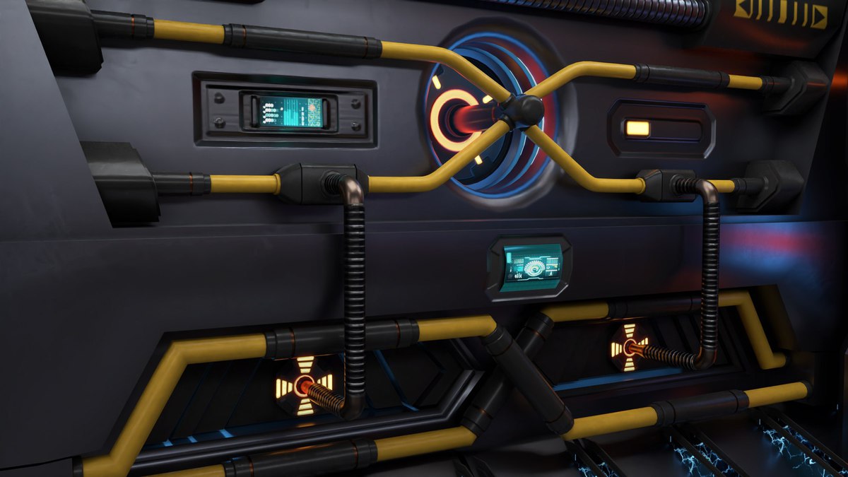 Sci Fi Corridor 01 URP HDRP Textures