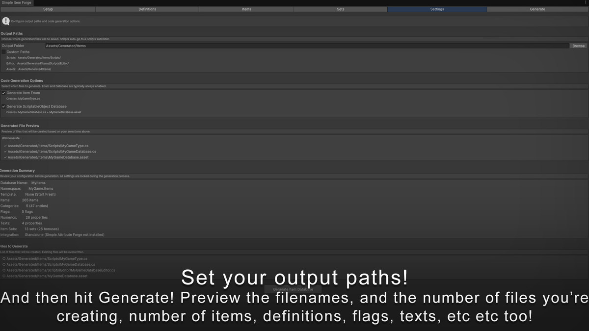 Simple Item Forge: No-Code Item, Crafting, Shop & Loot Generator w/ JSON Export