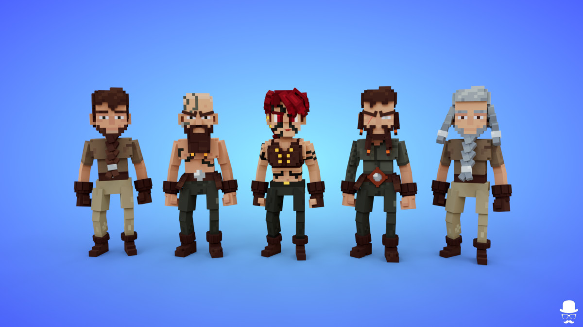 Voxel Viking Characters Pack